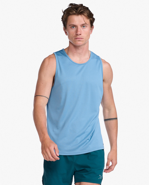 Polera Hombre Aero Tank Shadow Black Reflective 2XU