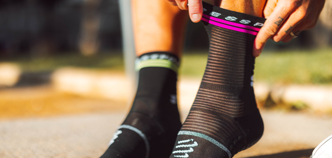 Pro Marathon Socks V2.0 Black/Safety Yellow/Neon Pink