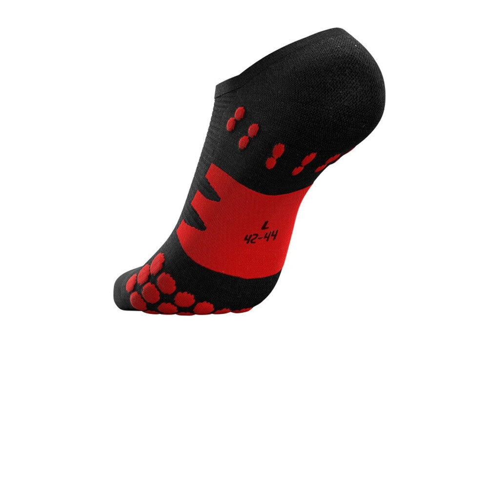 No Show Socks Black Red