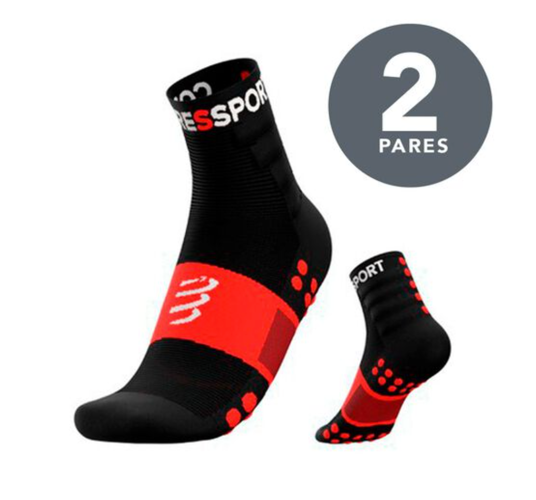 Training Socks 2-Pack BLACK - Compressport