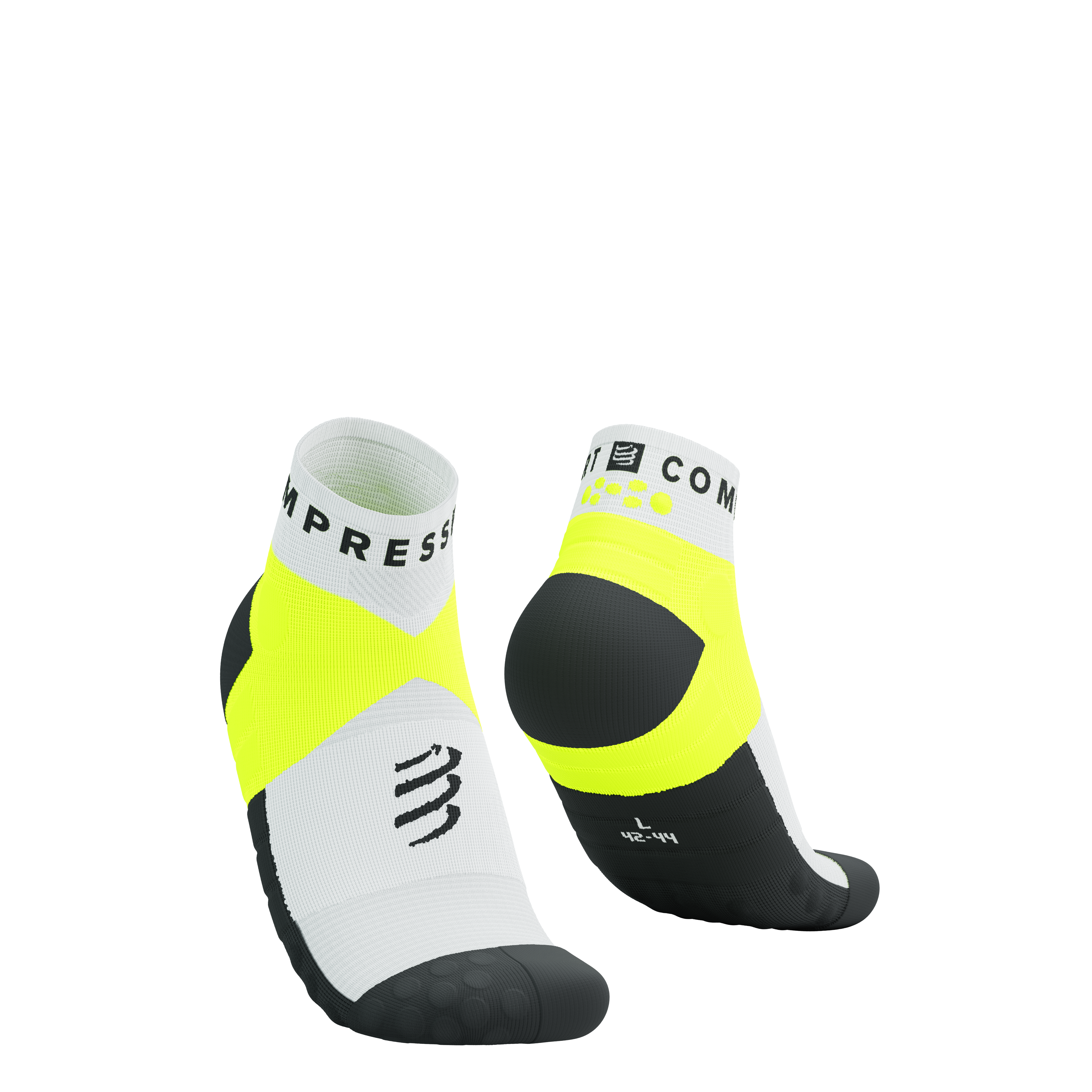 Ultra Trail Low Socks White/ Black Safety Yellow