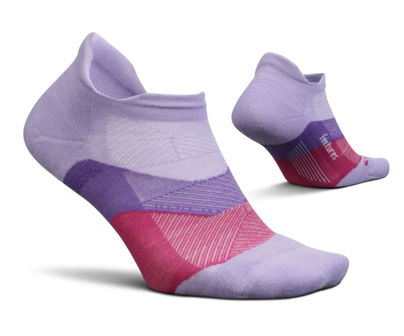 Elite Ultra Light Cushion No Show Tab - Lace Up Lavender - Feetures