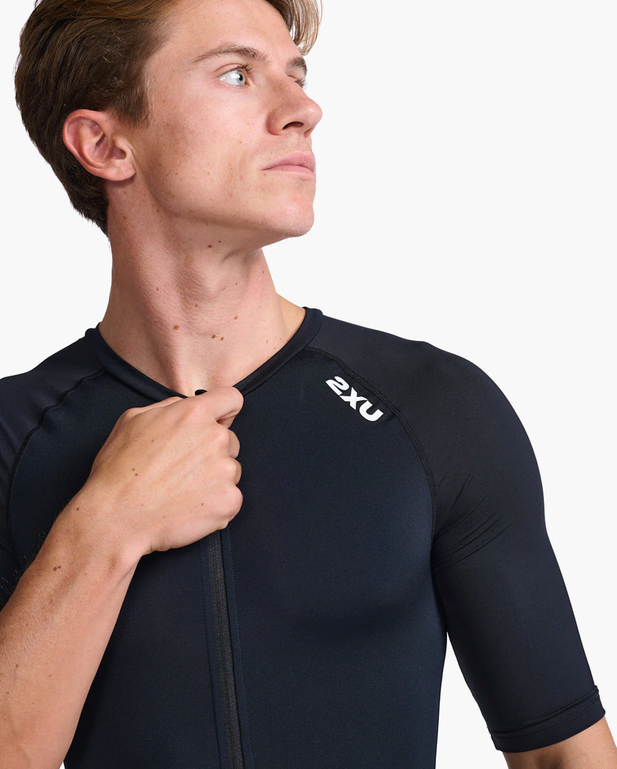 Trisuit Hombre Core Sleeved - Black/White - 2XU