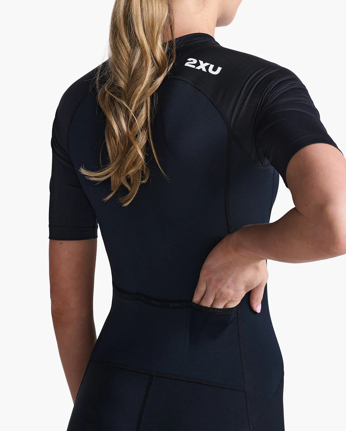 Trisuit Mujer Core Sleeved - Black/White - 2XU