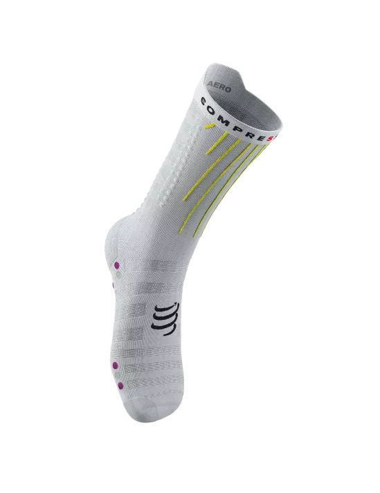 Aero Socks White Safety Yellow/Neon Pink