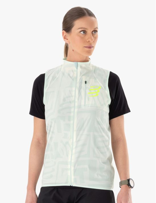 Hurricane Windproof Vest W Sugar Swizzle/Ice Flow/Safety Yellow