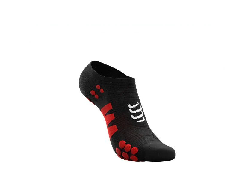 No Show Socks Black Red