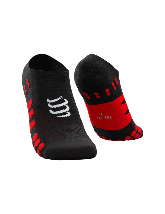 No Show Socks Black Red