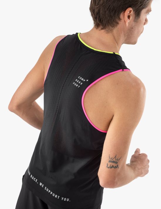 Pro Racing Singlet M Black/Safety Yellow Neon Pink