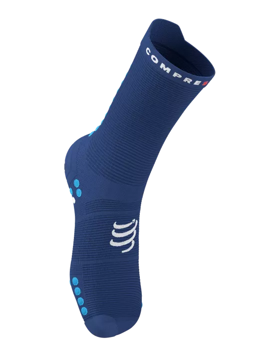 Pro Racing Socks RUN HIGH v4.0 Sodalite/Fluo Blue