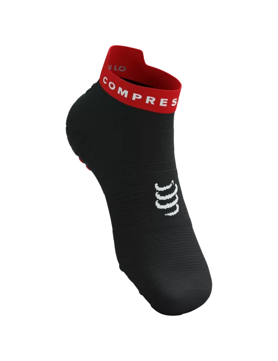 Pro Racing Socks RUN LOW v4.0 Black/ Core Red White