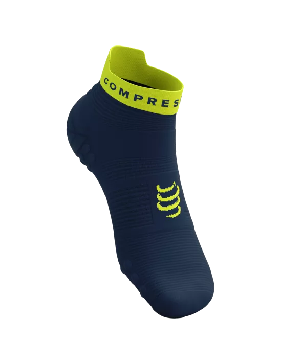 Pro Racing Socks RUN LOW v4.0 Dress Blue/Green Sheen