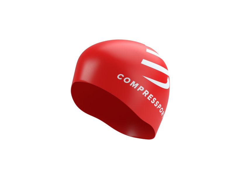 Swim Cap Red/White