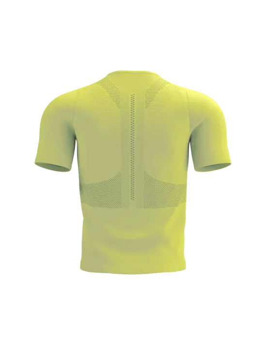 Trail Half-Zip Fitted SS Top Green Sheen/Safety Yellow