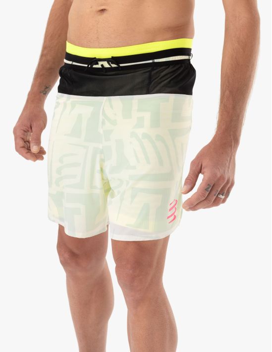 Trail Racing 2-In-1 Short M Sugar Swizzle/Ice Flow Safety Yellow