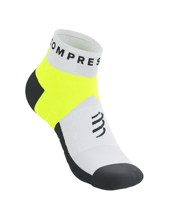 Ultra Trail Low Socks White/ Black Safety Yellow