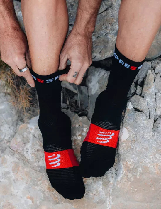 Ultra Trail Socks V2.0 Black White/Core Red