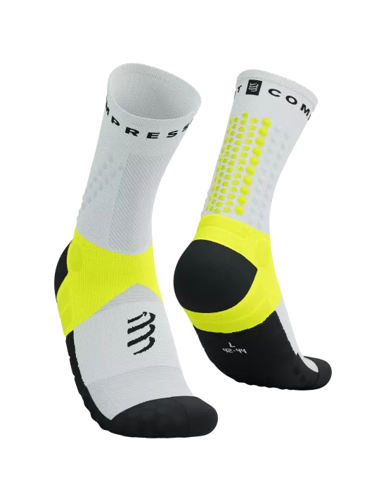 Ultra Trail Socks V2.0 White Black/Safety Yellow