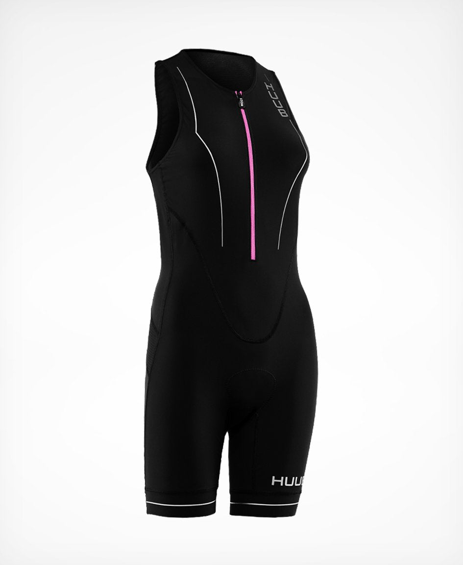 Tri Suit Mujer Aura Tri Suit Black/Purple - HUUB