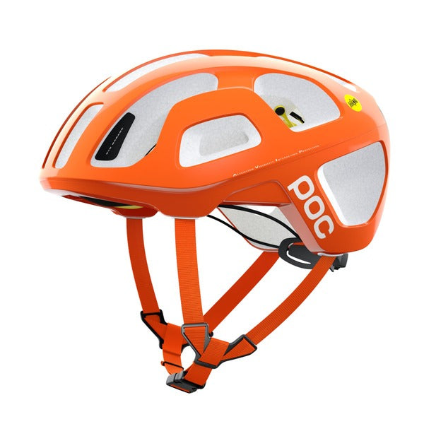 Casco de Ruta Octal Mips Fluorescent Orange Avip - POC