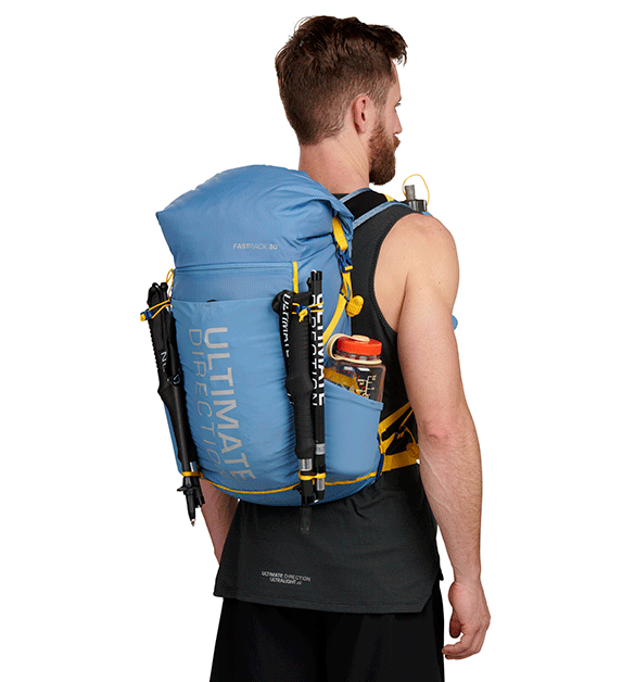 Ultimate Direction Fastpack - Mochila de 40 litros para correr, senderismo,  ciclismo, ciclismo de montaña, ultra maratón o viajes, Pícea, Fastpack 40