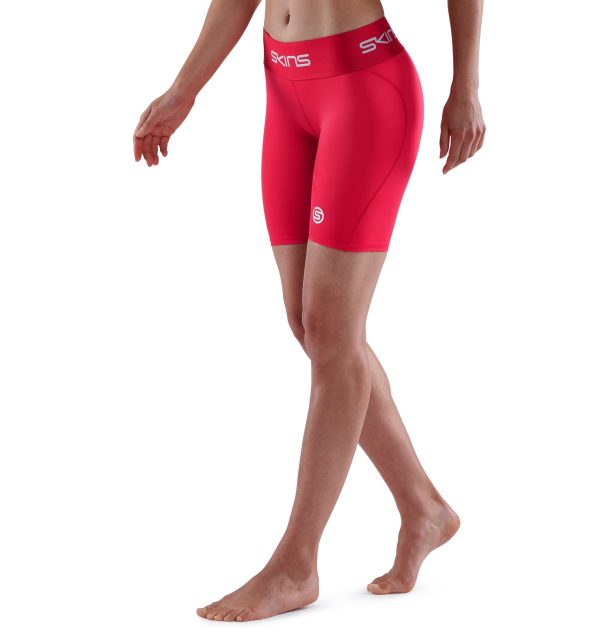 Skins Series-1 Calza Women's Half Tights Red