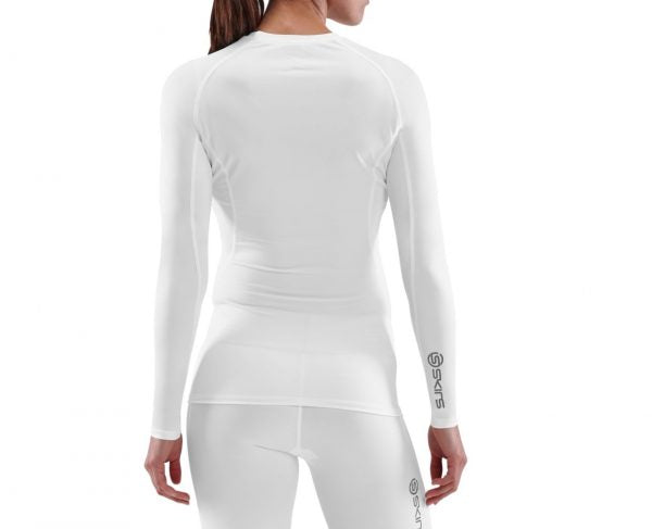 Skins Series-1 Camiseta Manga Larga Women's Long Sleeve Top White