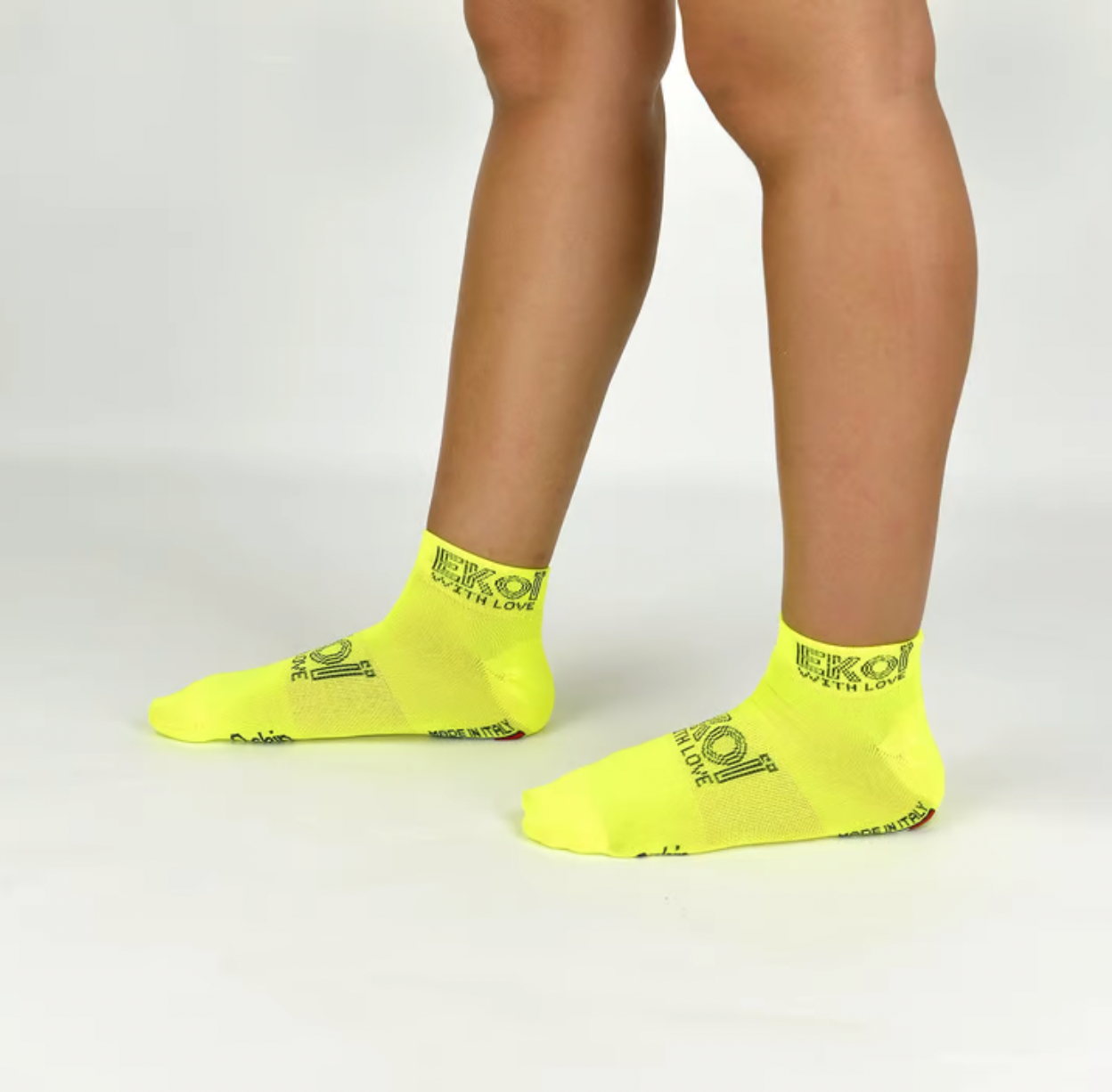 Calcetines de Mujer EKOI SARA Neon Yellow