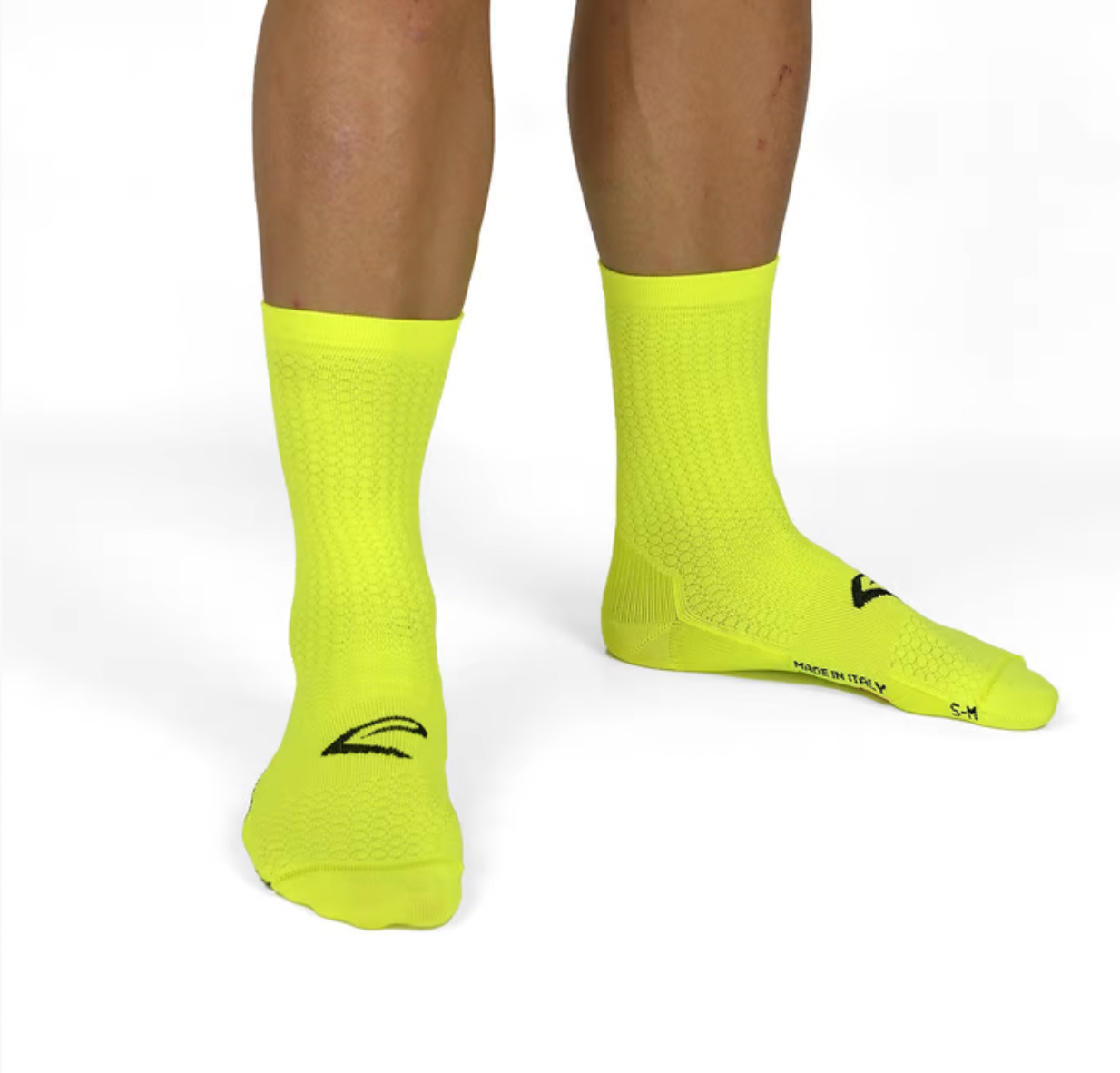 Calcetines LINE PRO NEON YELLOW SUMMER CYCLING SOCKS
