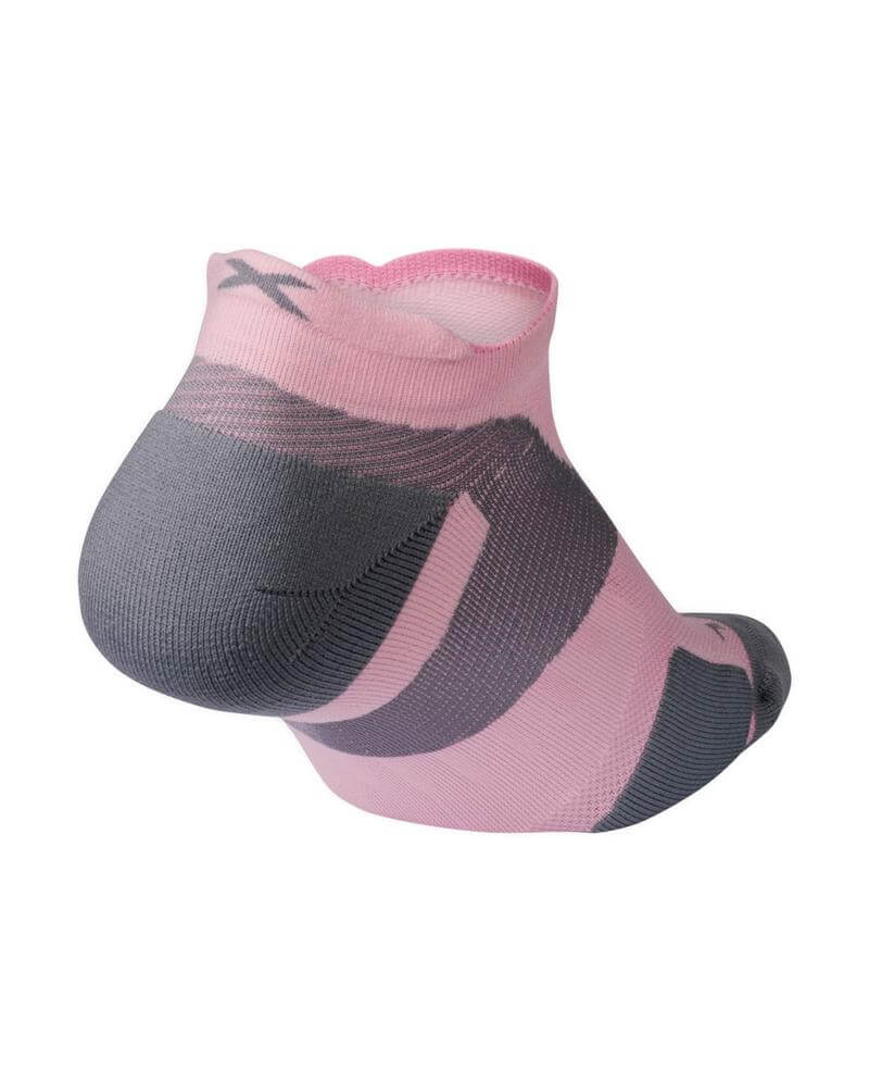 Calcetines Vectr Cushion No Show Socks - DPink/Grey - 2XU