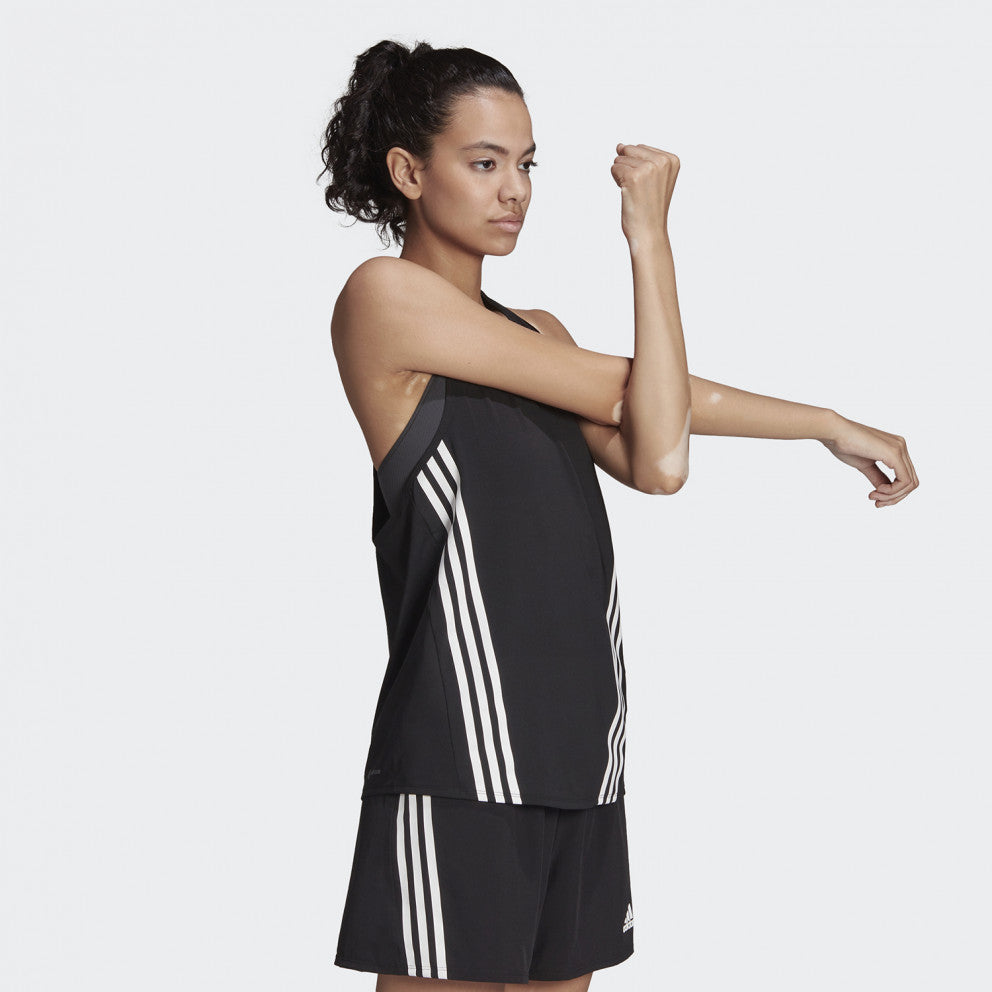 Adidas - Polera Running WTR ICNS TK (Negro/Blanco) - Mujer