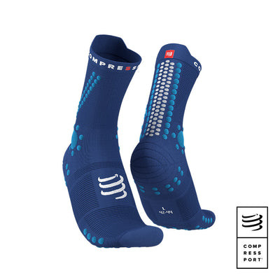 Calcetines de Trail Running Pro Racing Socks v4.0 Sodalite/Fluo Blue - Compressport