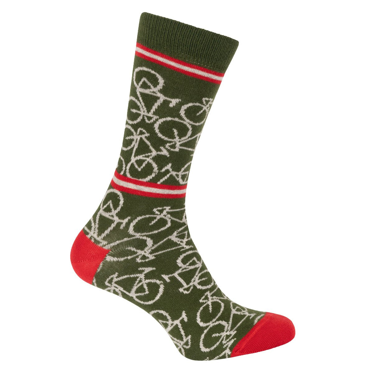 Le Patron Socks Army Green  