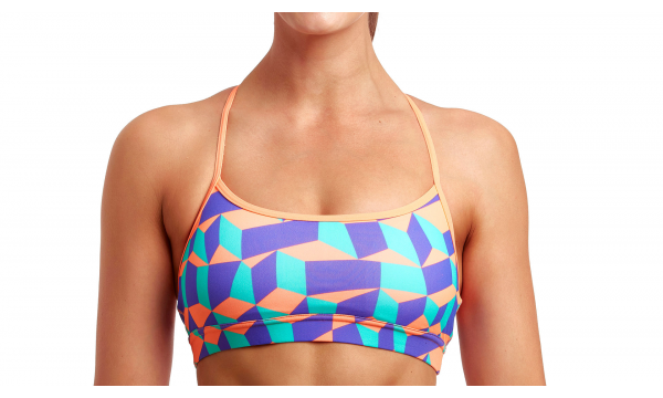 Swim Crop Top Funkita - Stacked Candy